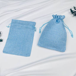 Мешочек: Холщовый голубой (3 шт)