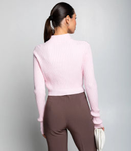 Джемпер #КТ1228, светло-розовый