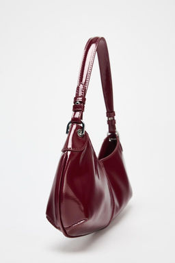 PATENT-EFFECT SHOULDER BAG - Zara фото 5