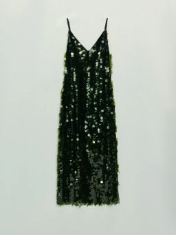 Платье миди с пайетками / Zarina