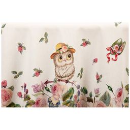 СКАТЕРТЬ КРУГЛАЯ ВИНТАЖ. СОВУШКИ D185СМ ,БЕЖ, 100 - Lefard фото 4