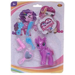 Пони-единорог Моя лошадка Abtoys в наборе с аксессуарами, 4 вида в коллекции  фото 3