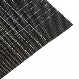 Салфетка под горячее (термосалфетка) Муар 45,5х30см, черный/серебряный, серебряные нити (Китай) - Домашняя мода фото 2