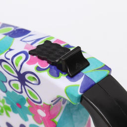 Рулетка с поводком-лентой, резиновая ручка, 5 м, вес животного до 15 кг, цветы - Пижон фото 2