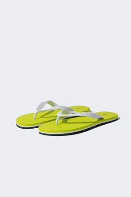 Erkek Duz Taban Slip On Suni Deri Parmak Aras? Terlik - Defacto фото 3