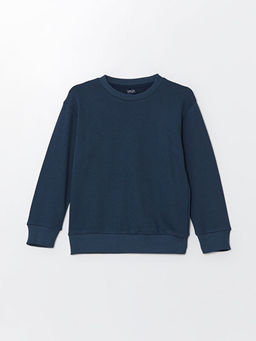 Bisiklet Yaka Uzun Kollu Erkek ?ocuk Sweatshirt