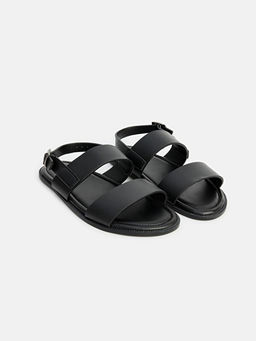 Deri G?r?n?ml? Erkek Sandalet