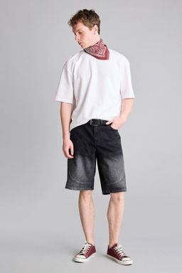 %100 Pamuk Baggy F_t Bermuda _ort - Defacto фото 2