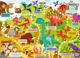 Настольная игра-ходилка для детей Чемодан приключений арт. 56658 В ГОСТЯХ У ДИНОЗАВРОВ - Феникс+ фото 2