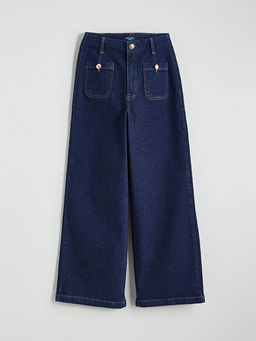 Wideleg Kad?n Jean Pantolon