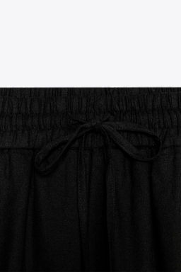 LINEN BLEND BOXER BERMUDA SHORTS - Zara фото 14