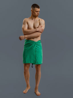 Полотенце из микрофибры ONLYTOP, 50х120 см, цвет зелёный