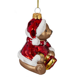 Украшение новогоднее "Медвежонок"., L6,5 W7 H10 см, 2в.