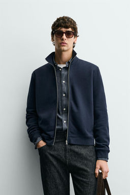 BASIC ZIP-UP SWEATSHIRT - Zara фото 2