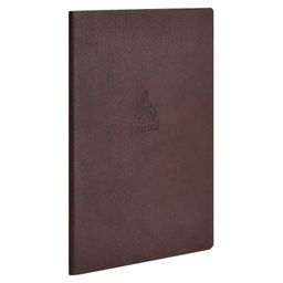 Записная книжка, А5+, арт. 52901/ 15 ШАГРЕНЬ КОРИЧНЕВЫЙ С АРОМАТОМ "КОФЕ" (кожзам, 180x250 мм, 60 л.
