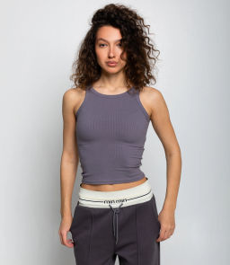 Майка #ОКТ1648, тёмно-серый