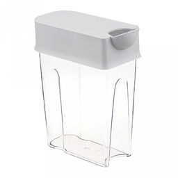 Банка для сыпучих продуктов пластмассовая Фолд 2,2л, 18,5х9х24см, смоки (Россия) - Домашняя мода фото 2