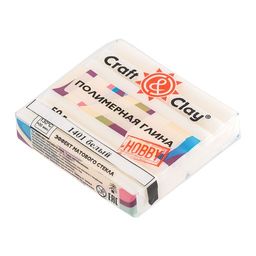 Craft&Clay полимерная глина CCH эффект матового стекла 50 г 1401 белый