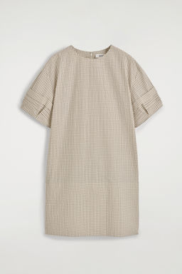 VESTIDO ALGOD?N DETALLES PLISADOS