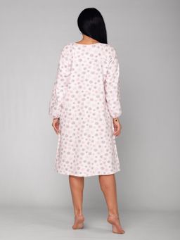 Ночная сорочка женская футер начёс МУЗА РОЗОВЫЙ - Домтрик фото 2