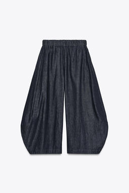 ZW COLLECTION VOLUME DENIM TROUSERS - Zara фото 7