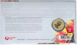 Монета 1 доллар 2021 года Австралия Спящие детёныши животных  Тасманийский дьявол (в буклете)