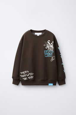 GRAFFITI LABEL SWEATSHIRT - Zara фото 5