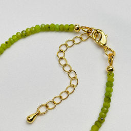 Браслет из Серпентинита "Змеевик" и Шпинели 18 см +