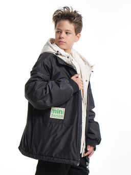 Куртка для мальчика утепленная 33-8215 черный