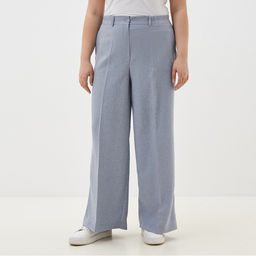 Брюки женские Mist plus-size, размер 58, голубые