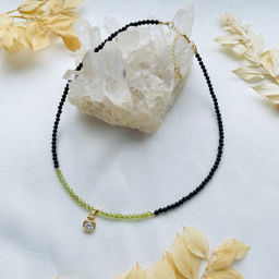 Колье из Турмалина и Хризолита 42 см +