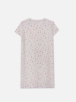 Сорочка ночная женская розовая с цветочным принтом - Mark formelle фото 6