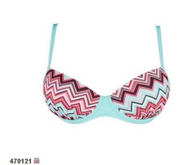 -71% БЮСТГАЛЬТЕР КУПАЛЬНЫ Milavitsa 470122/661 комбинированный бирюзовый  фото 3