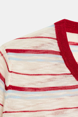 TOP PUNTO RAYAS MANGA CORTA / Multicolor - Zara фото 6