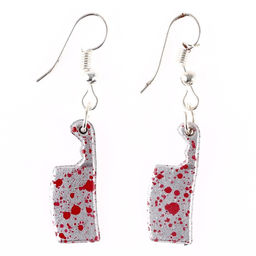 Цена за 3 шт. Карнавальные серьги «Ножи», цвета МИКС