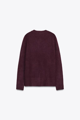 V-NECK KNIT SWEATER - Zara фото 4