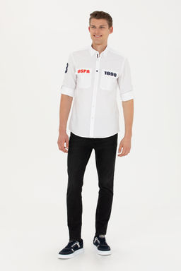 Мужская белая рубашка с длинным рукавом - U.s. polo assn фото 18