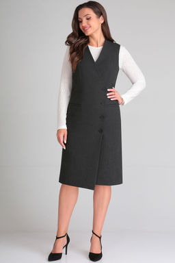 Сарафан Lenata 16446 темно серый