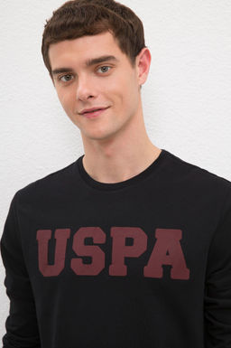 Erkek Siyah Basic Sweatshirt - U.s. polo assn фото 2