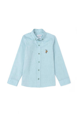 Рубашка U.s. Polo Assn для мальчика мятная хлопок