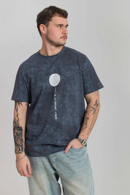 Футболка с эффектом варки М126009Пс серый