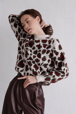 10046 Джемпер леопардовый - Martichelli фото 21