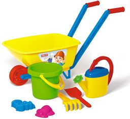 Набор для песка №113: тачка, ведро, лейка, совок, грабли, формочки 2шт. (01813, "Stellar")