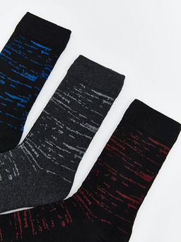 Desenli Erkek Soket ?orap 3l?