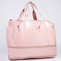 Сумка спортивная на молнии с увеличением, 4 наружных кармана, цвет розовый - Nazamok фото 6