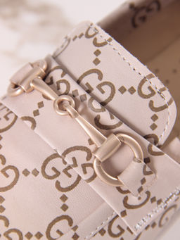 Лоферы туфли 172.1841be.Бежевый гуччи