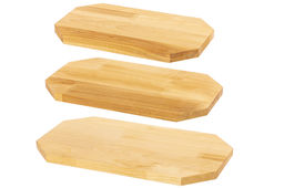 Комплект 3 досок 38*22*1,8 см, 34*20*1,8 см, 30*18*1,8 см "Гайка" на дер. подстав.