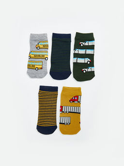 Desenli Erkek ?ocuk Patik ?orap 5li