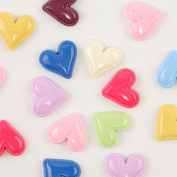 Кабошон «Сердце», набор 50 шт., размер 1 шт. — 1.5×1.5×0.2 см, цвет МИКС