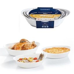 Набор блюд для запекания SMART CUISINE CARINE 3шт (38x23см + 32x20см + 29x17см) овальных